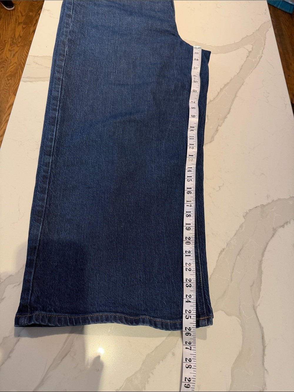 Reitmans Wide-Leg Jeans in Deep Blue Denim - Picture 5 of 5